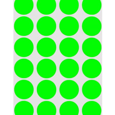 ChromaLabel 3/4 Inch Circle Sticker Labels, High Visibility Round Label Stickers, 42 Sheet - Image 2